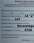 Certificado de numeración